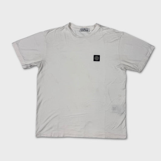 Stone Island White Compass Logo T-Shirt XL