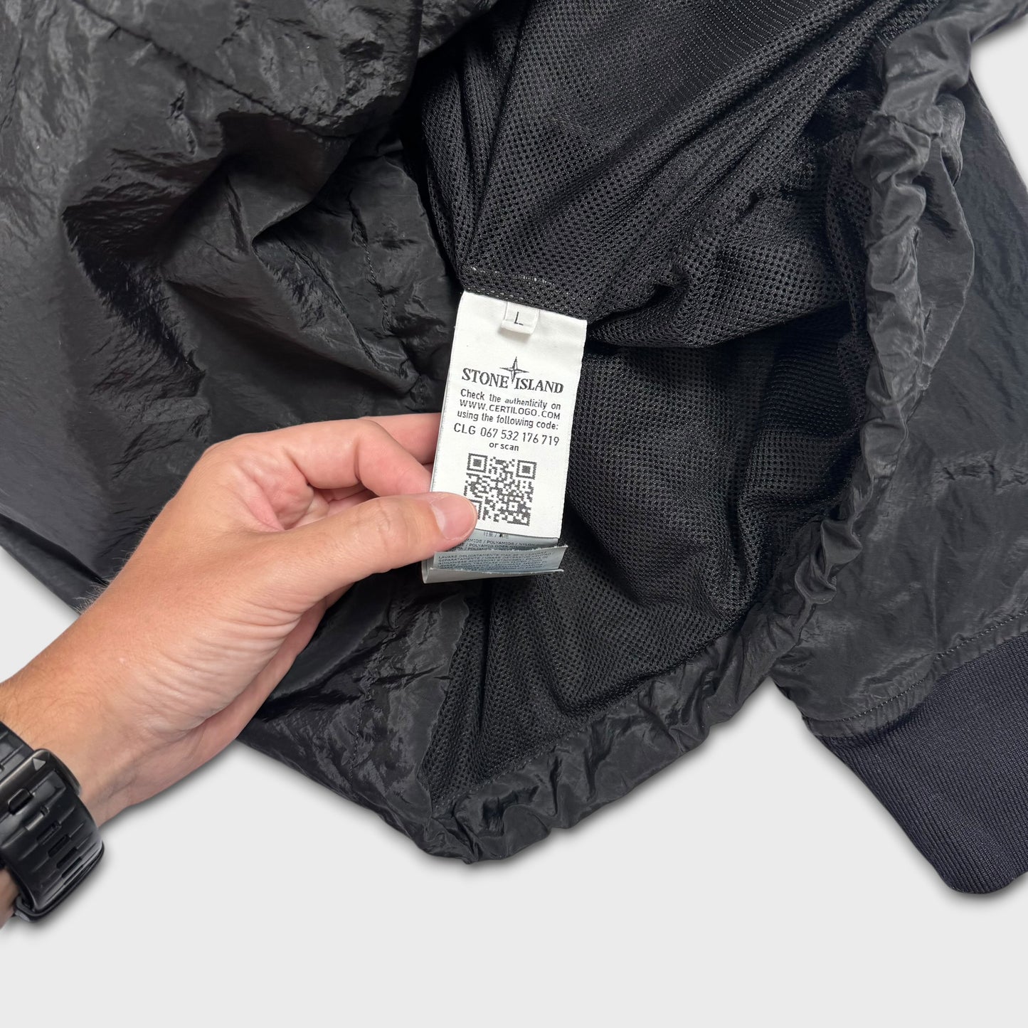 Stone Island Nylon Metal Pullover Smock Jacket L