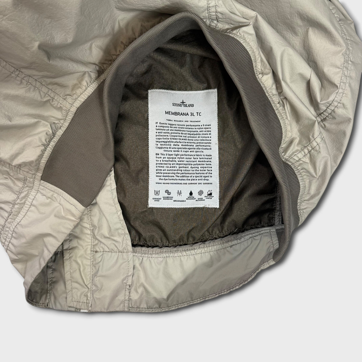 Stone Island Membrana 3L TC Hooded Jacket L