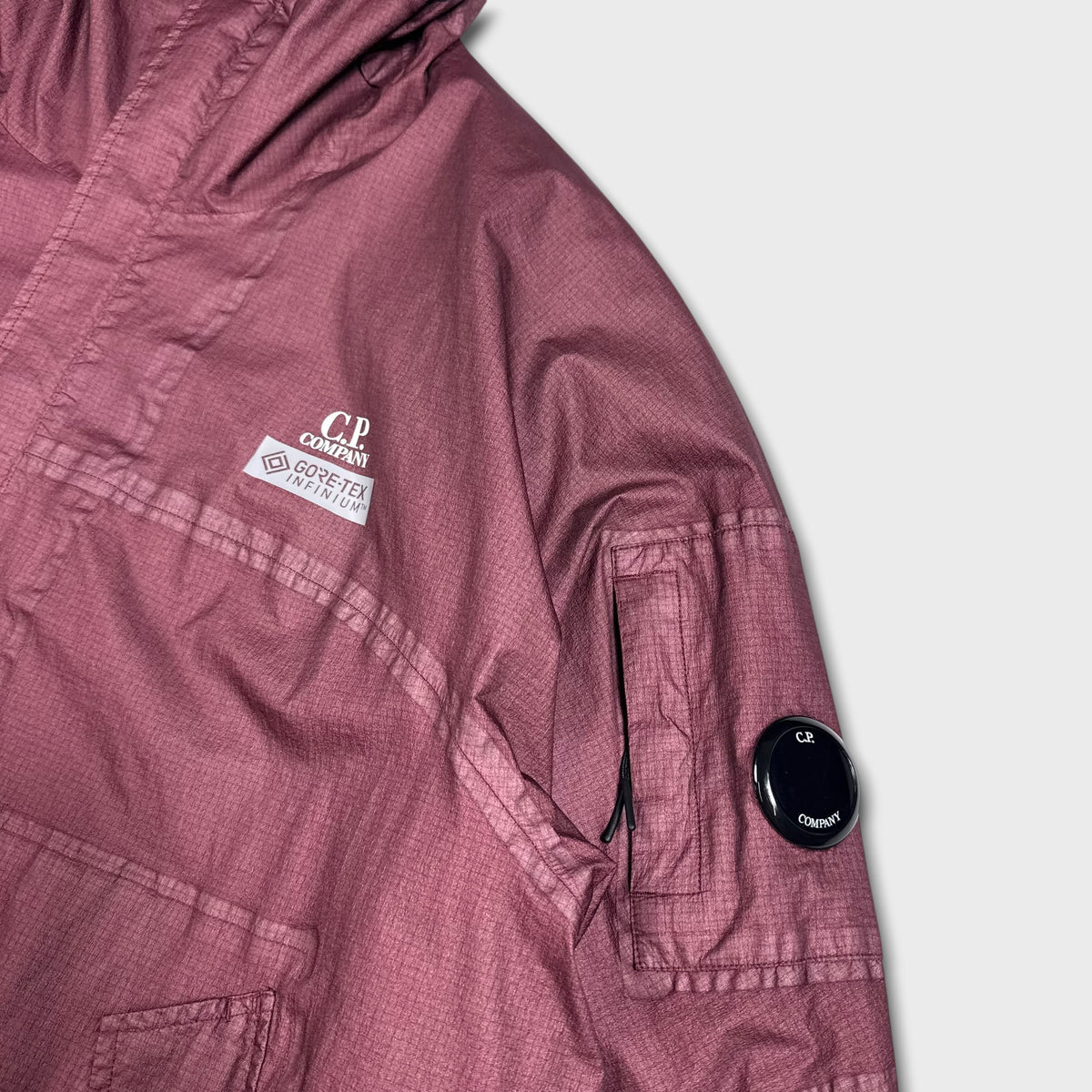 CP Company Burgundy Taped Seam Goretex G-Type Jacket 3XL