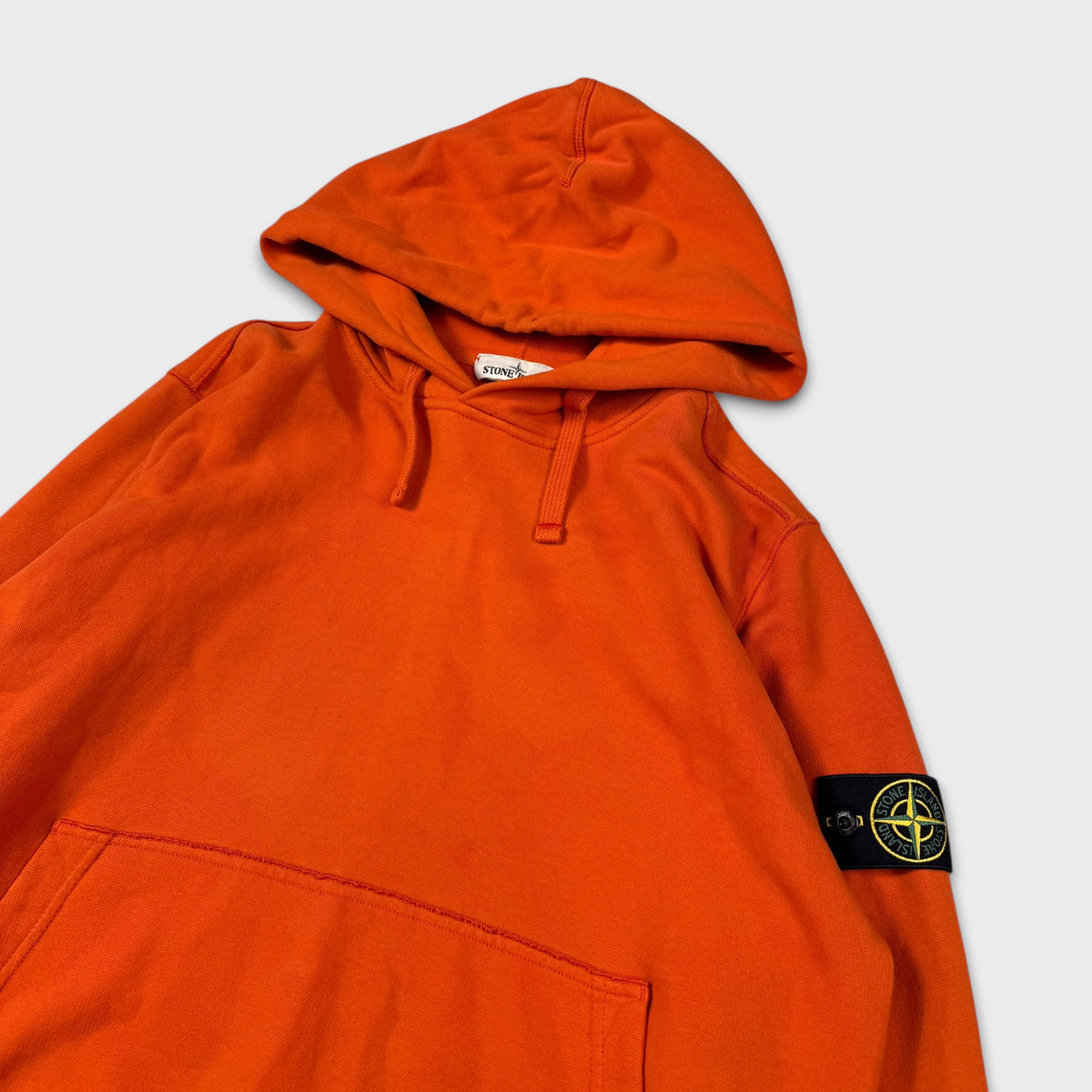 Stone Island Orange Pullover Hoodie XL