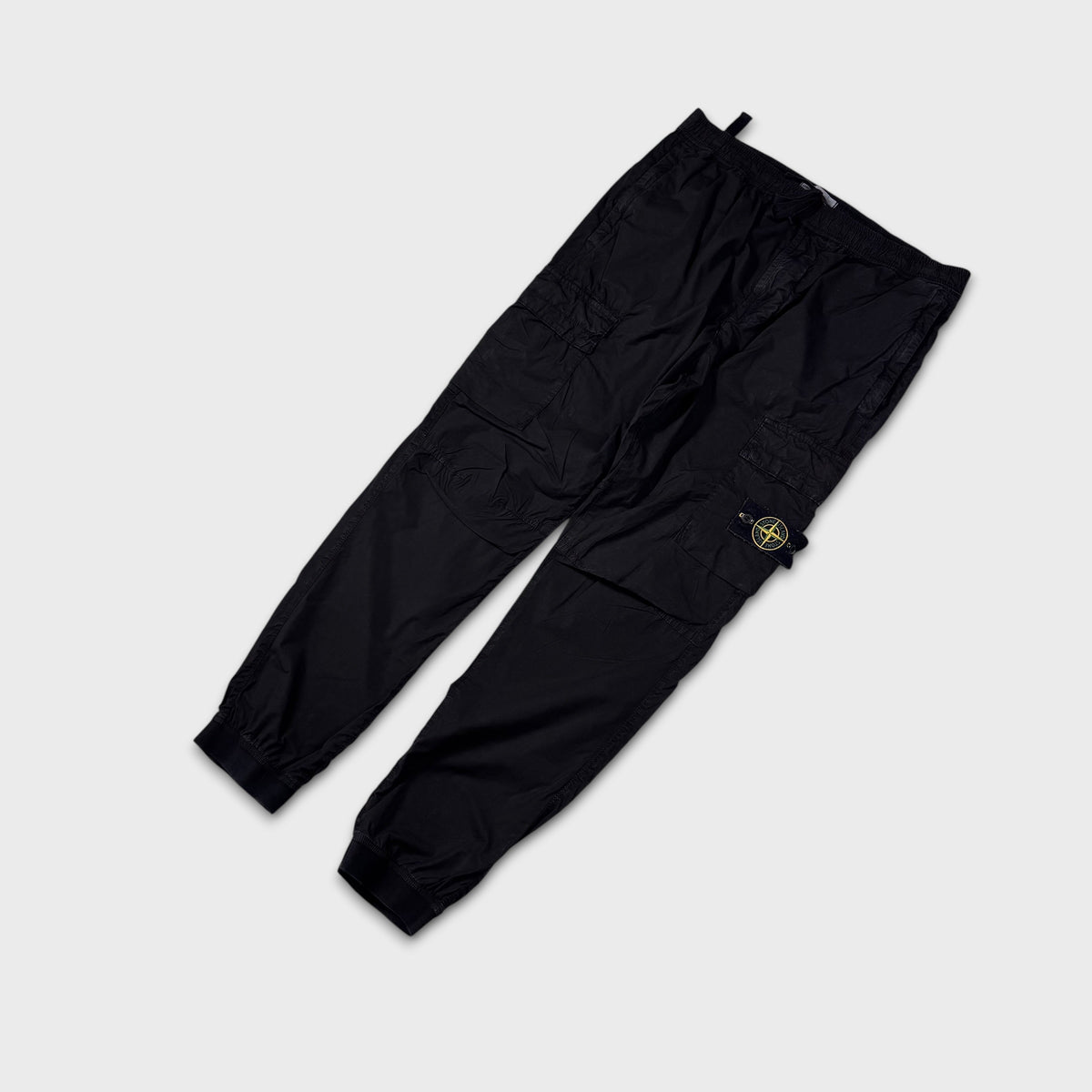 Stone Island Black Tela Cargo Pants W34