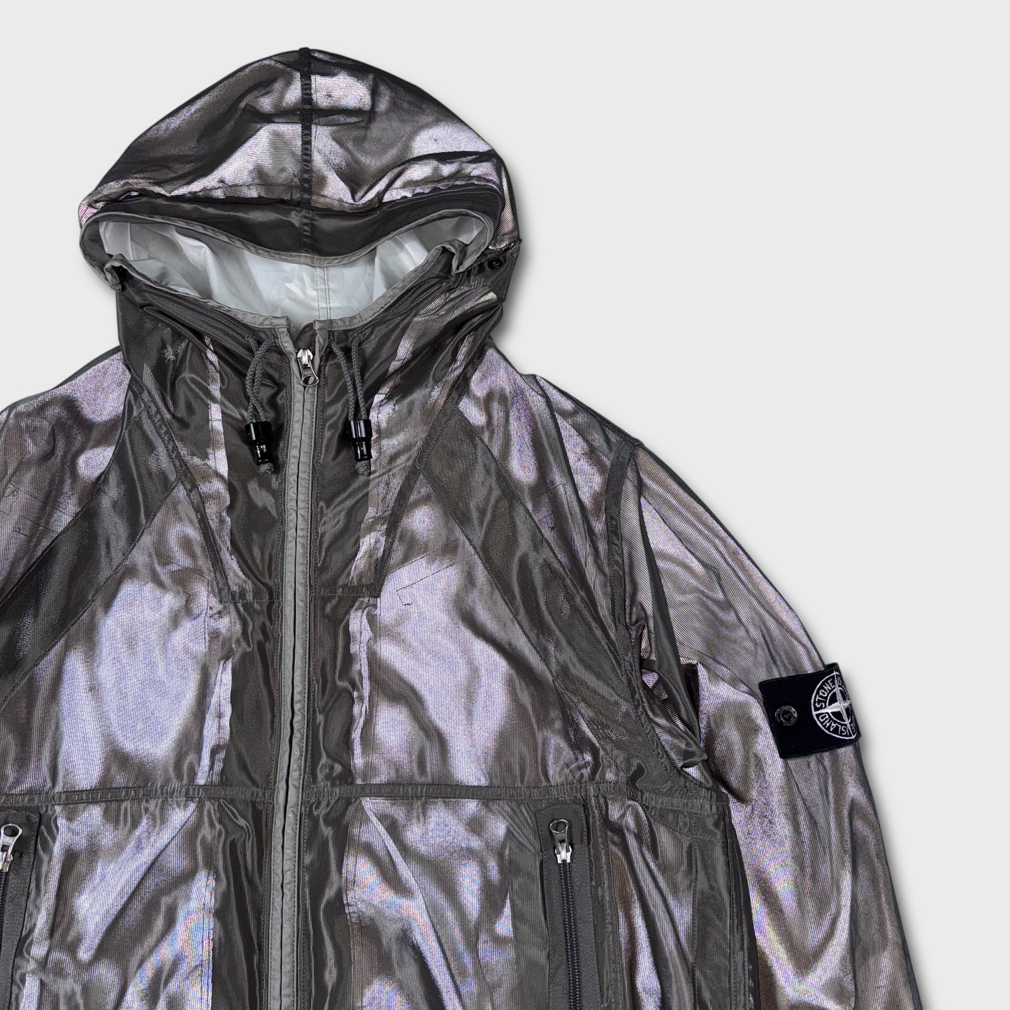 Stone Island Special Process 2007 Mesh Reflective Jacket XL