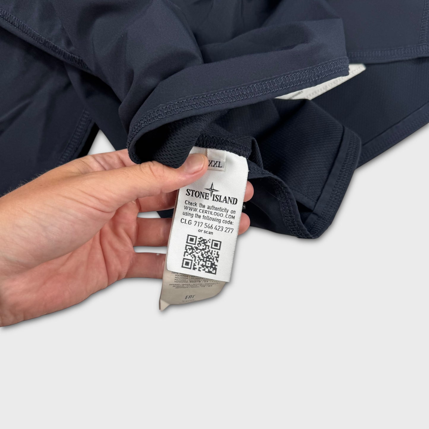 Stone Island Navy Light Soft Shell-R Jacket XXL