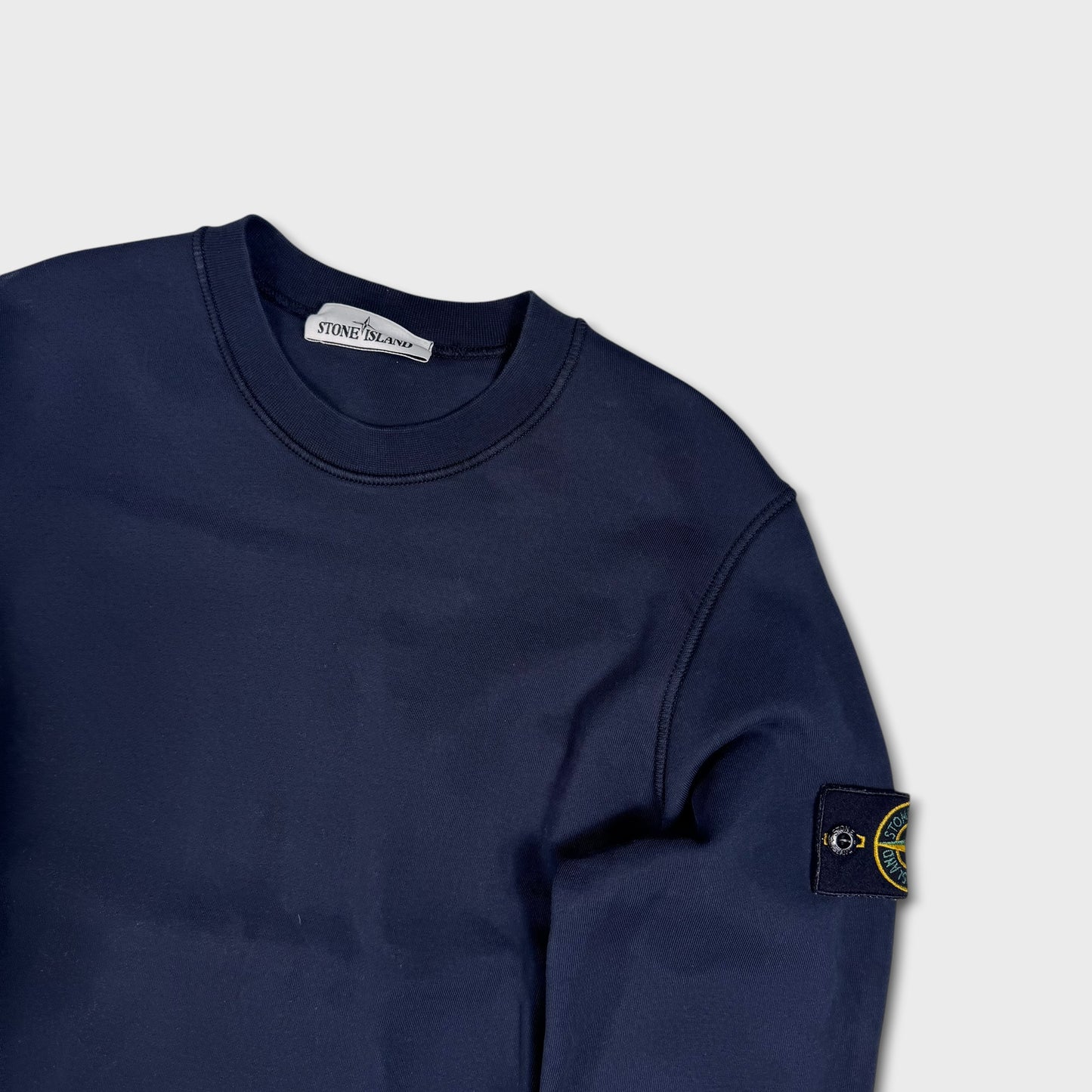 Stone Island Navy Crewneck Sweatshirt M