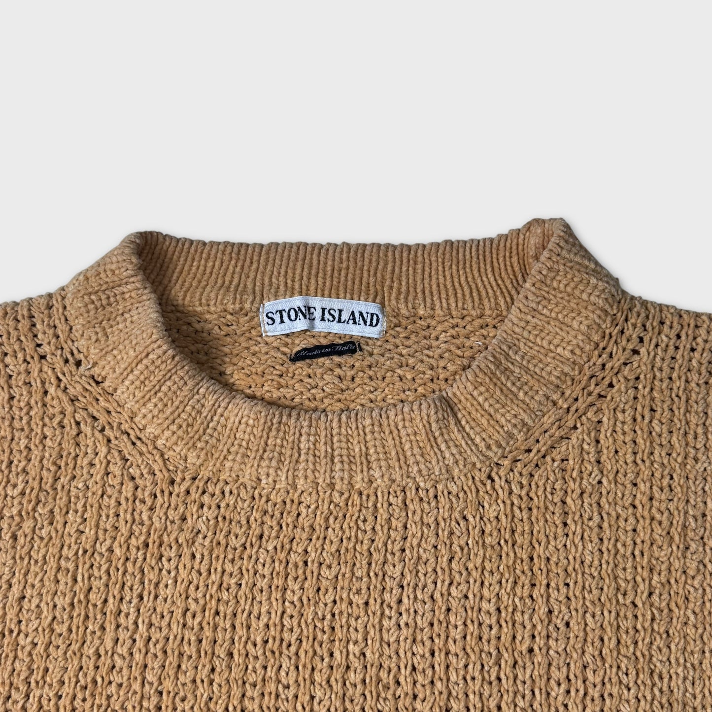 Stone Island AW1997 Green Edge Chunky Knit XL