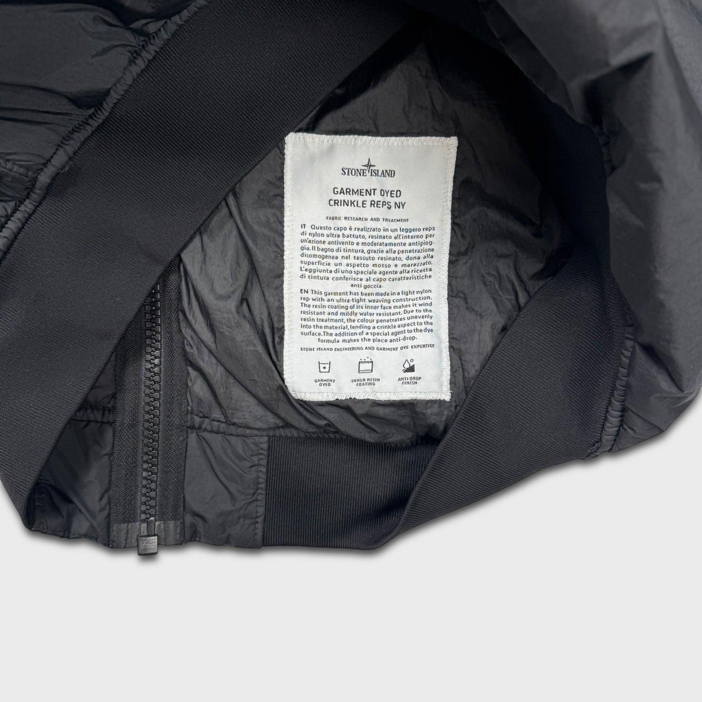 Stone Island Garment Dyed Crinkle Reps NY Jacket S