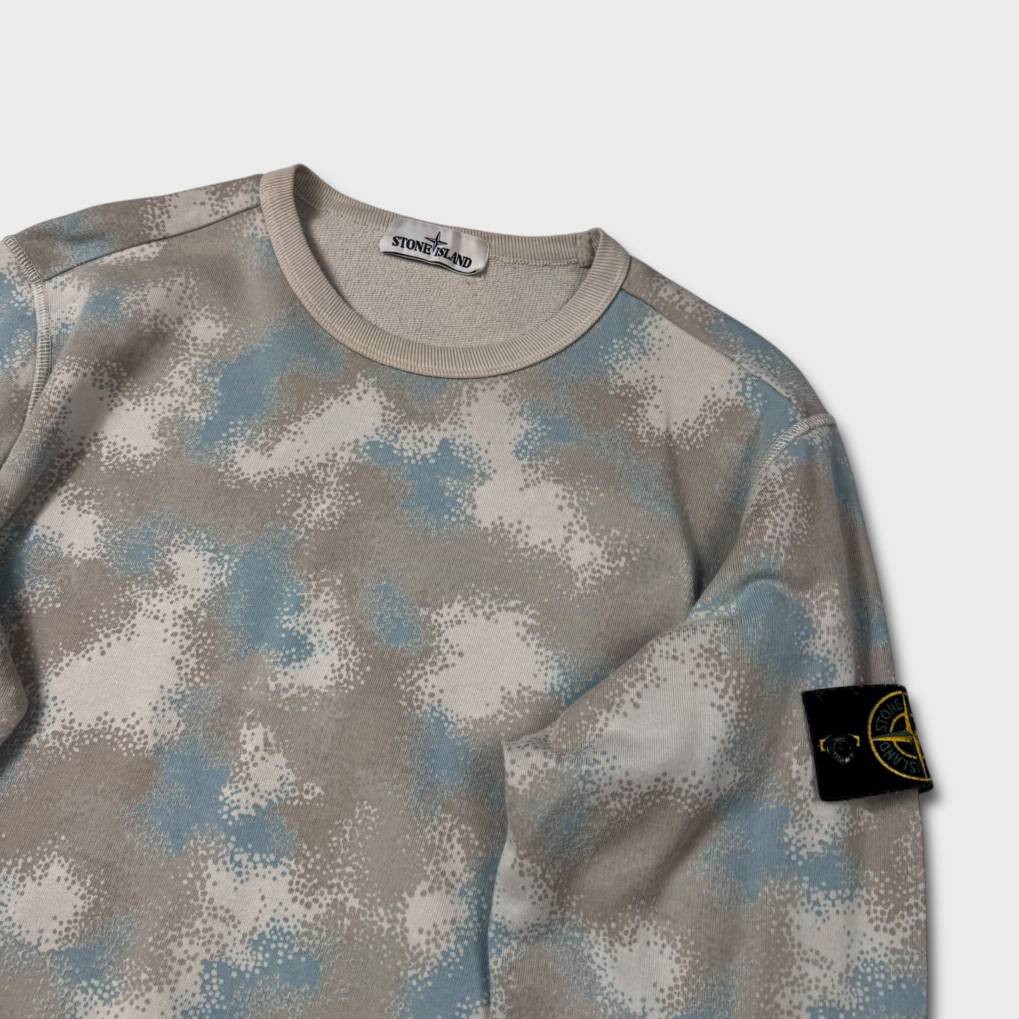 Stone Island Devore Camo Crewneck L