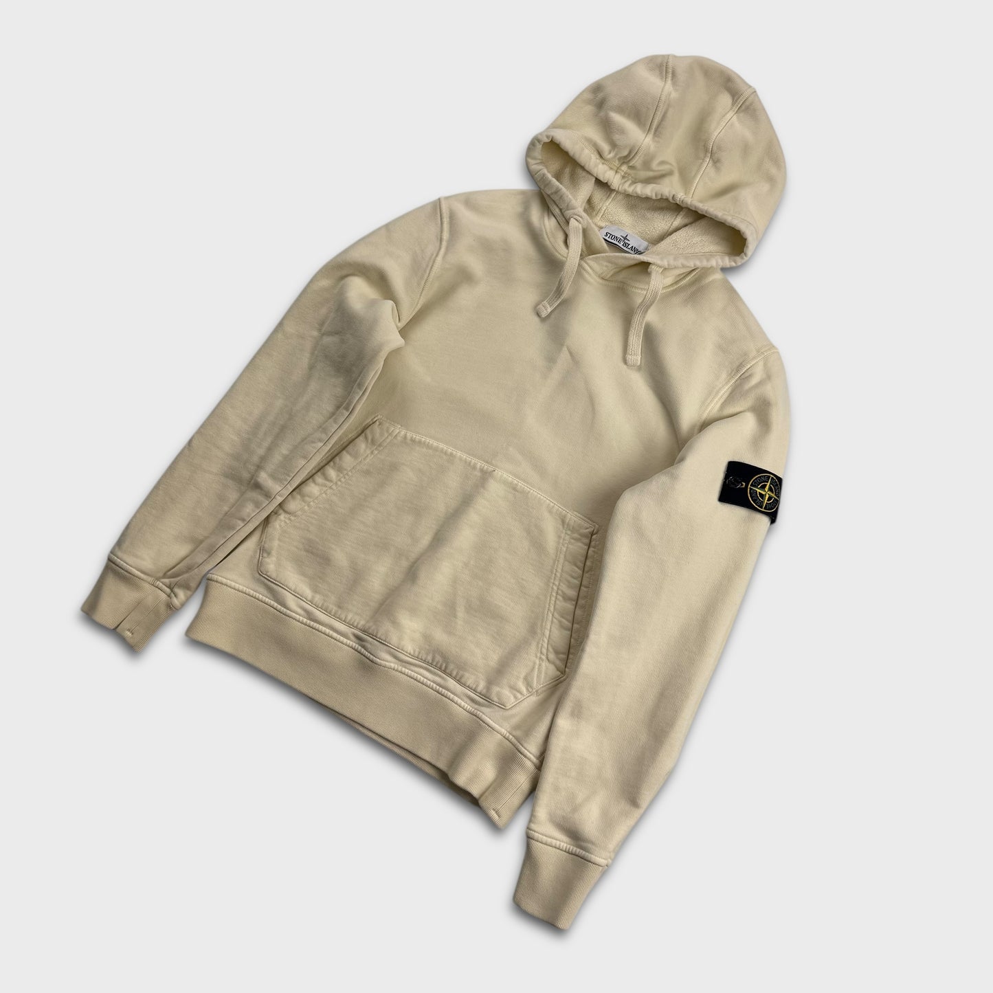 Stone Island Pale Yellow Hoodie S