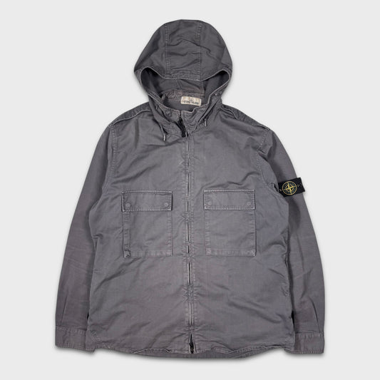 Stone Island Double Pocket Hooded Overshirt Jacket 3XL