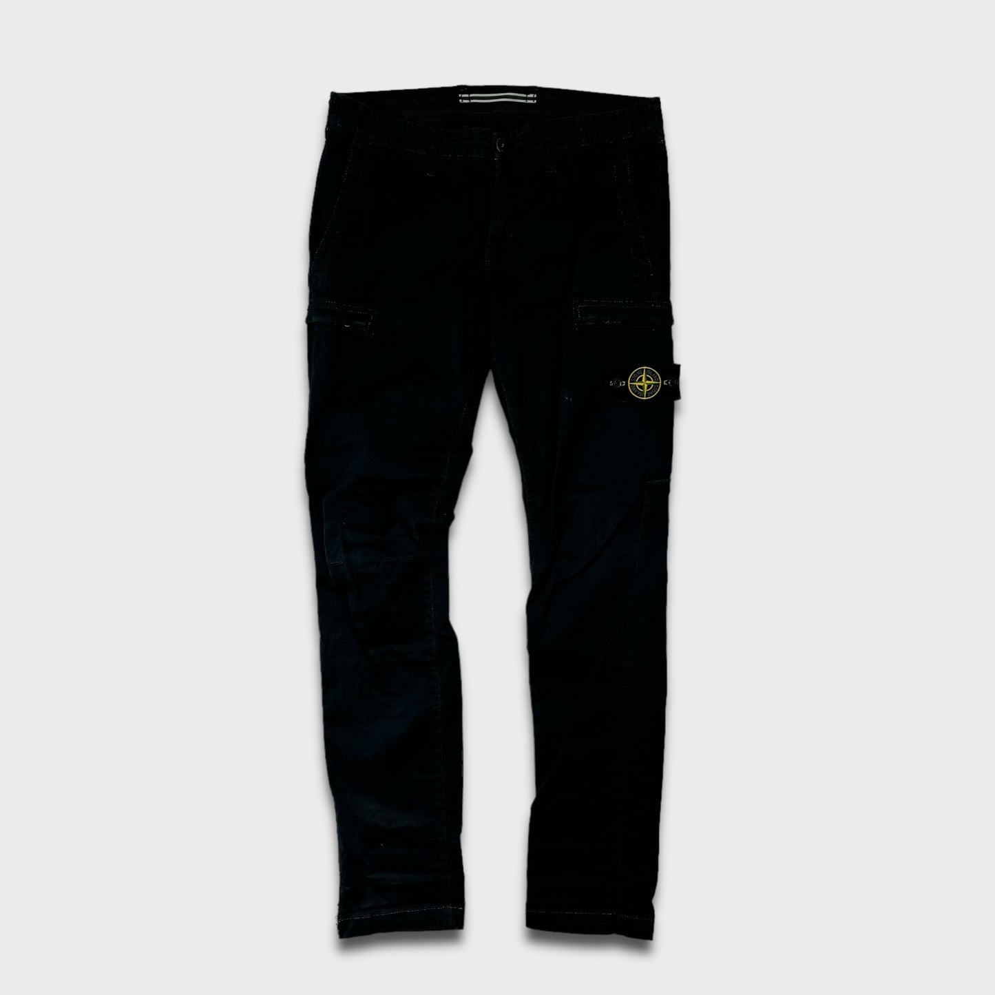 Stone Island Skinny Navy Cargo Pants W29