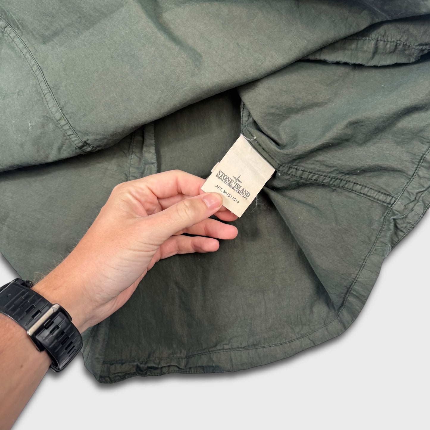 Stone Island Forrest Green Zip Overshirt XL