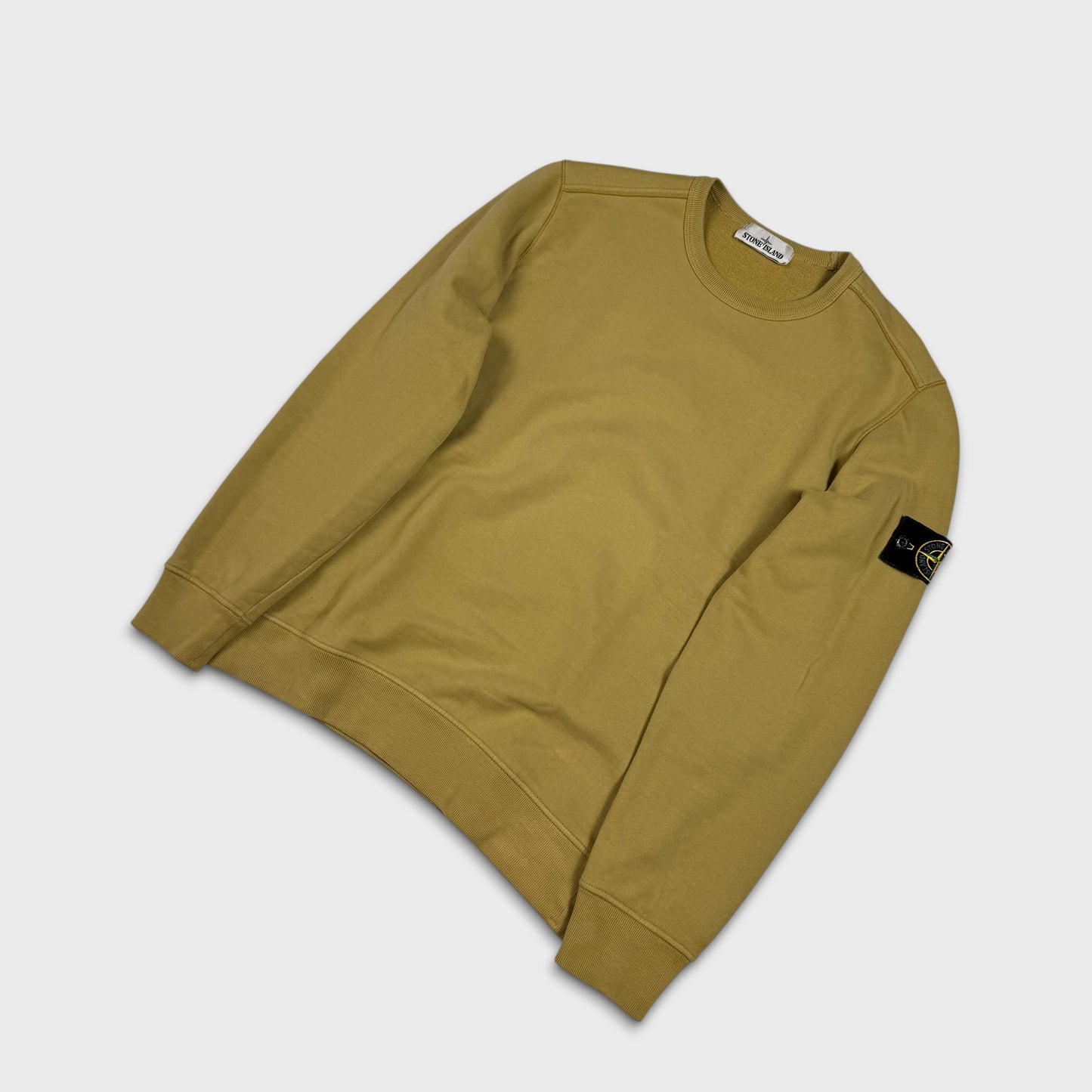 Stone Island Mustard Crewneck Sweatshirt M