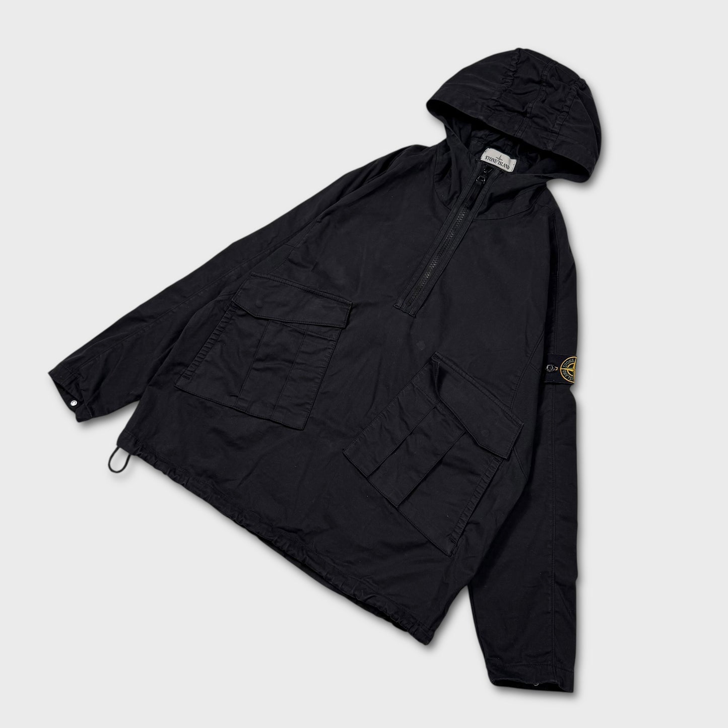 Stone Island Black Pullover Smock Jacket S