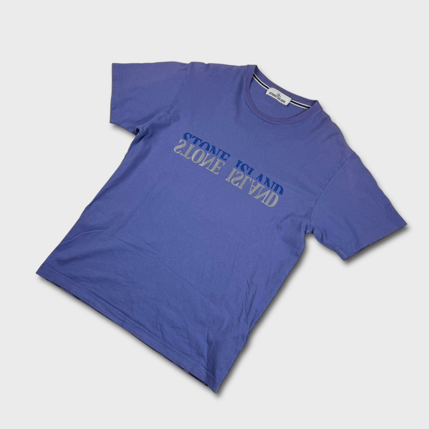 Stone Island Blue Reflective T-Shirt L