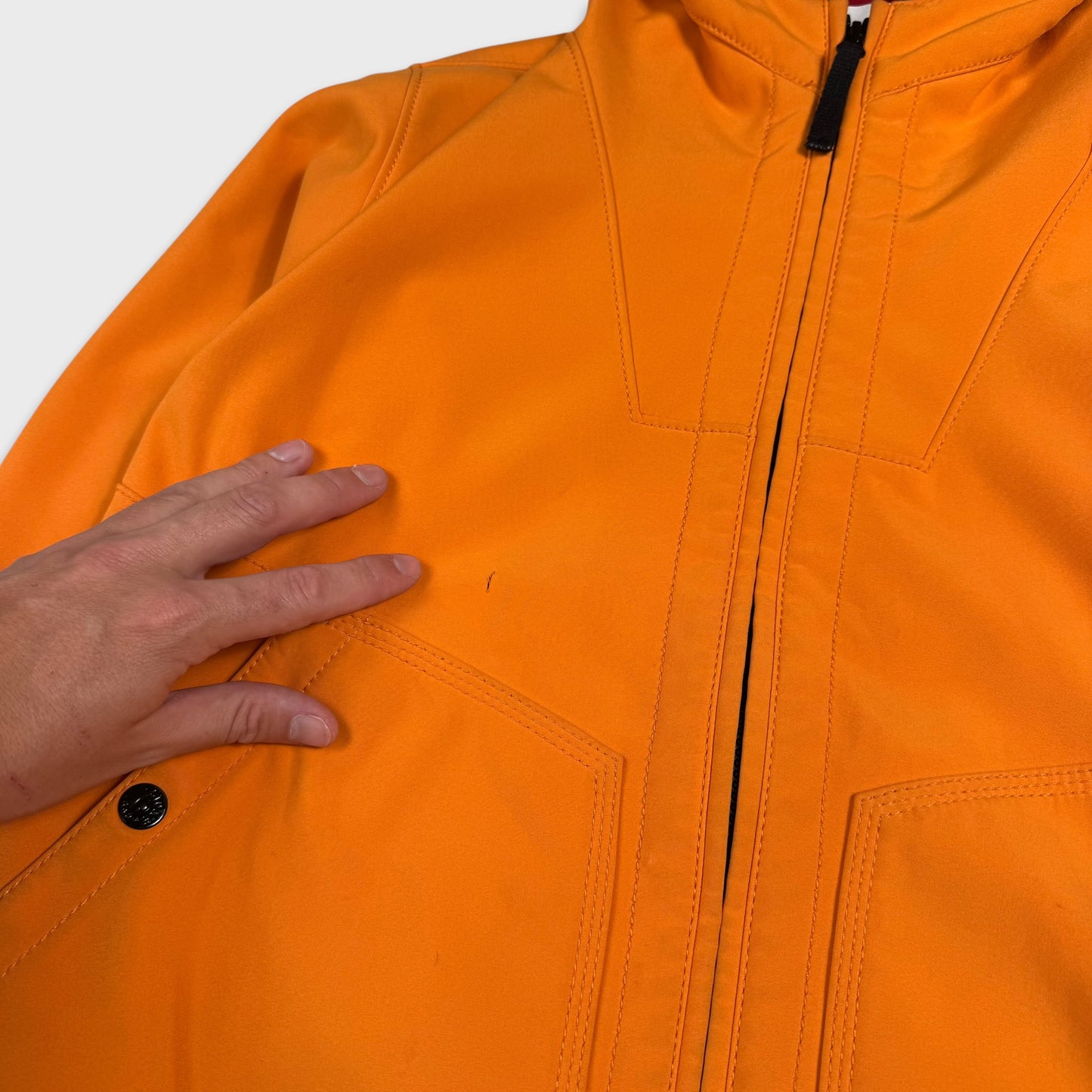 Stone Island Orange Soft Shell-R Jacket M