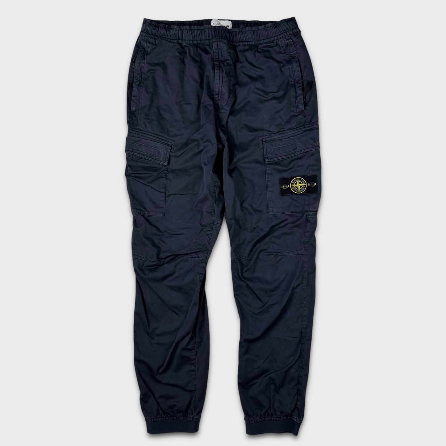 Stone Island Navy Tela Cargo Pants W34