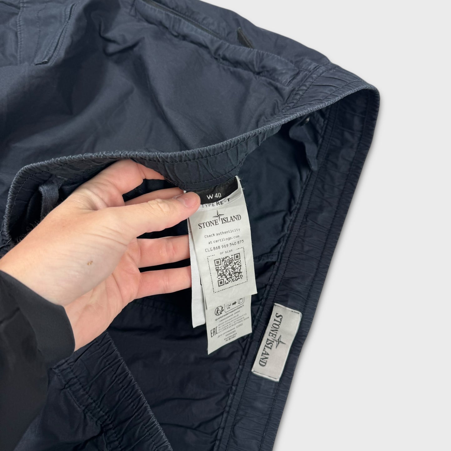 Stone Island Navy Cargo Pants W40