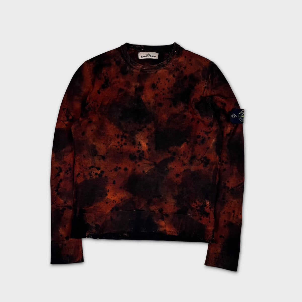 Stone Island Handpainted Corrosion Camo Crewneck S