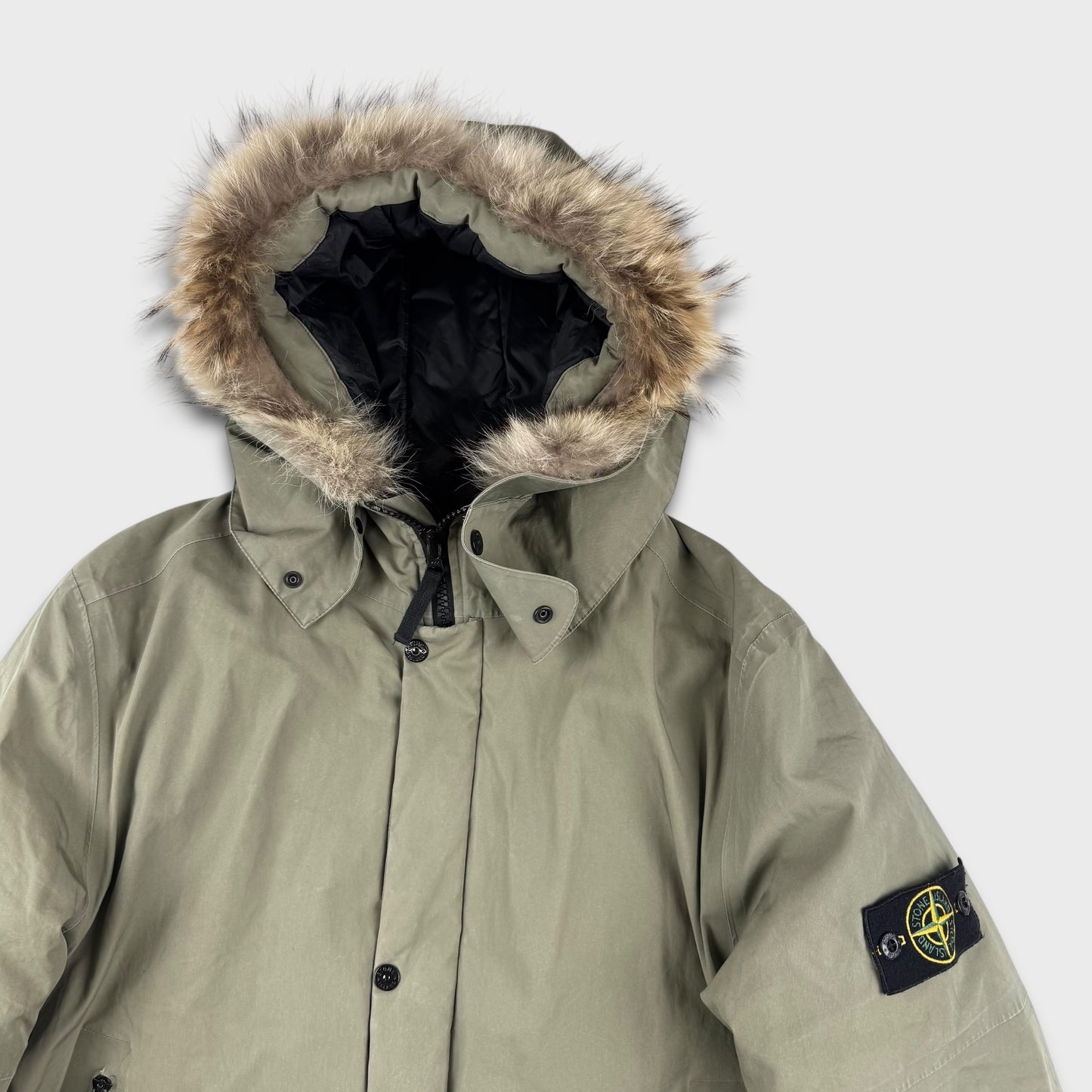 Stone Island Water Repellent Supima Cotton Primaloft Jacket L