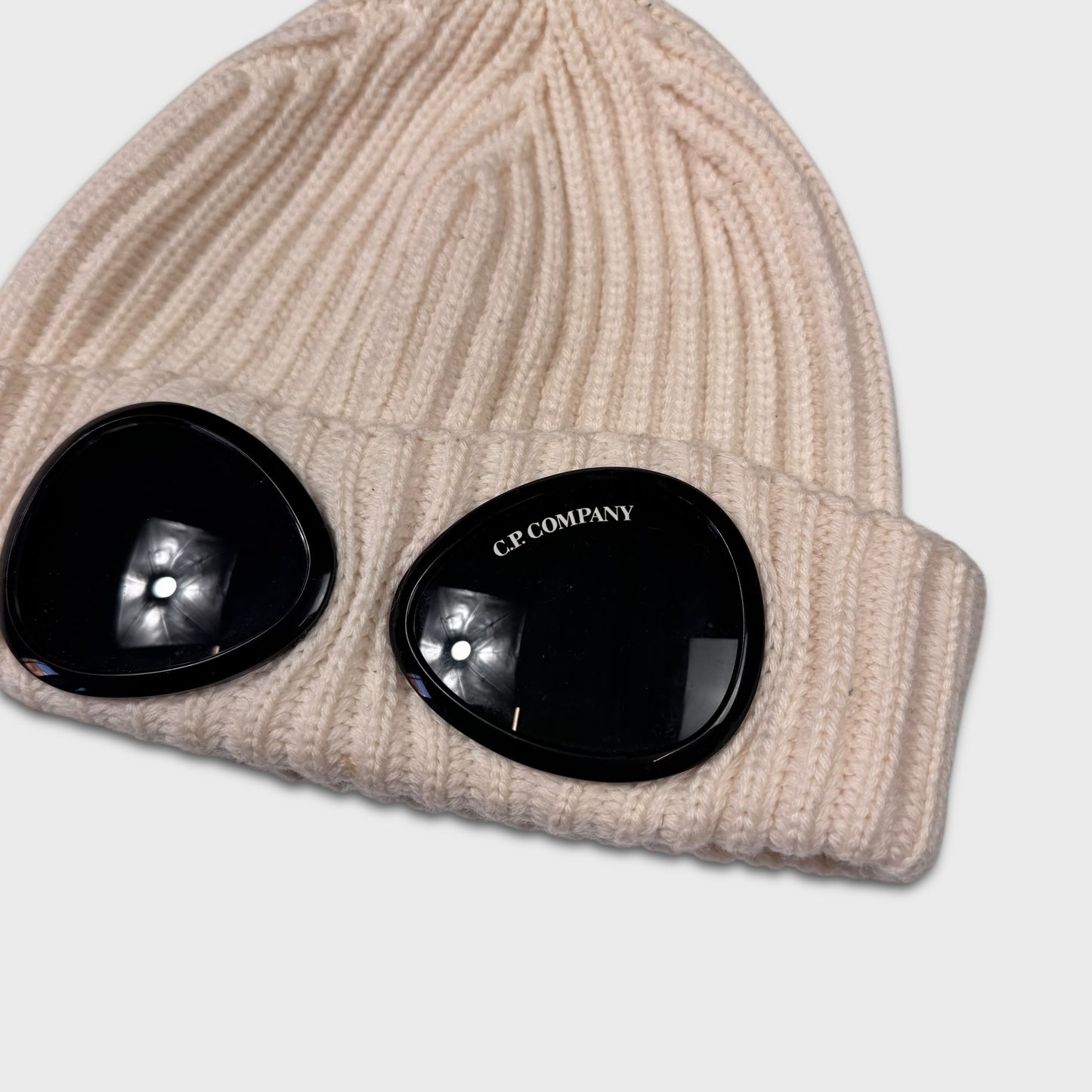 CP Company Goggle Lens Ribbed Beanie OS