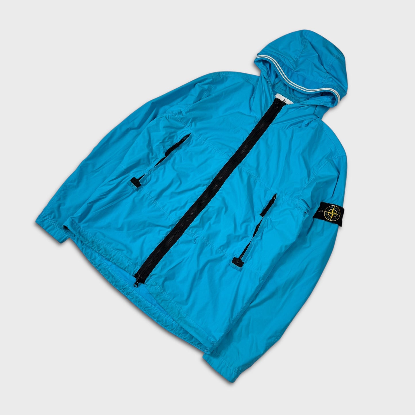 Stone Island Sky Blue Skin Touch Nylon-TC Jacket M