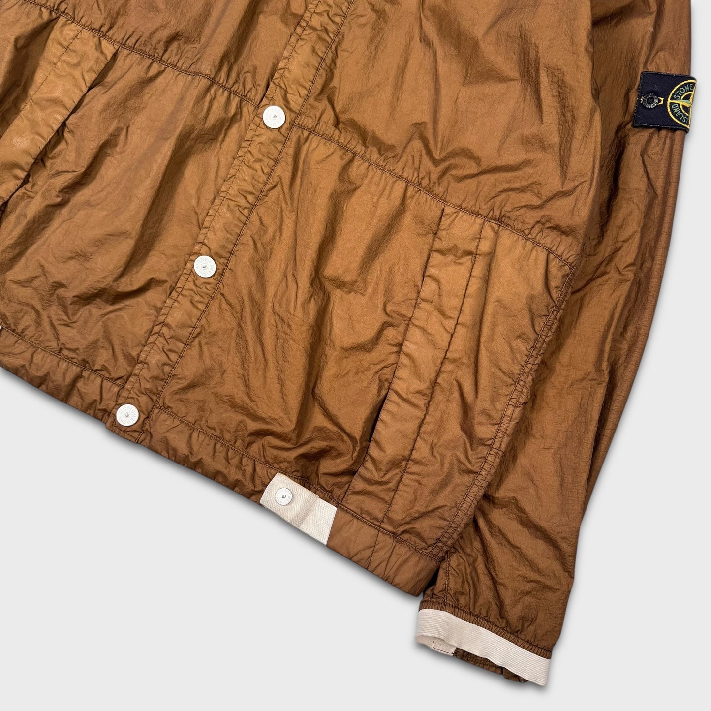 Stone Island Brown Membrana TC Jacket 3XL