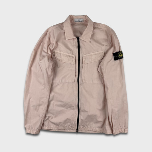 Stone Island Peach Full Zip Overshirt M