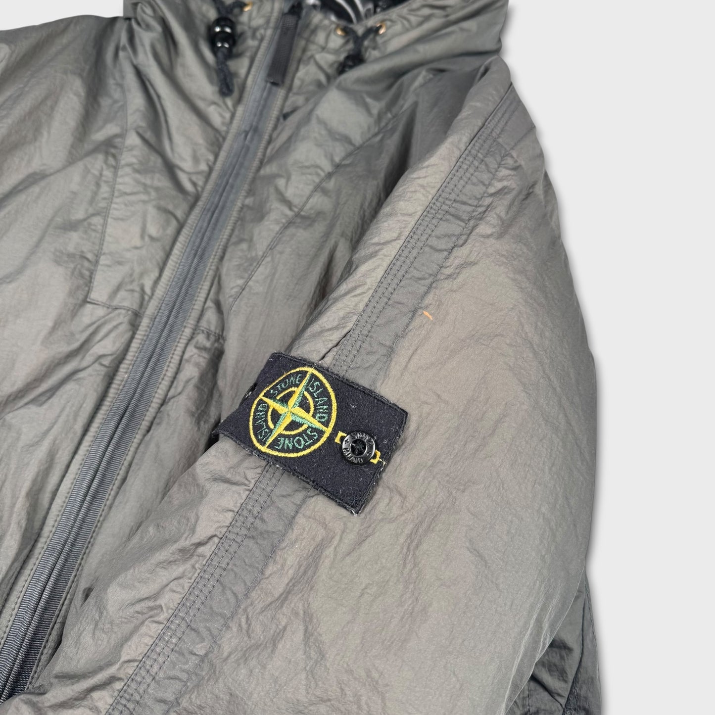 Stone Island Grey 2008 Goose Down Puffer Jacket L