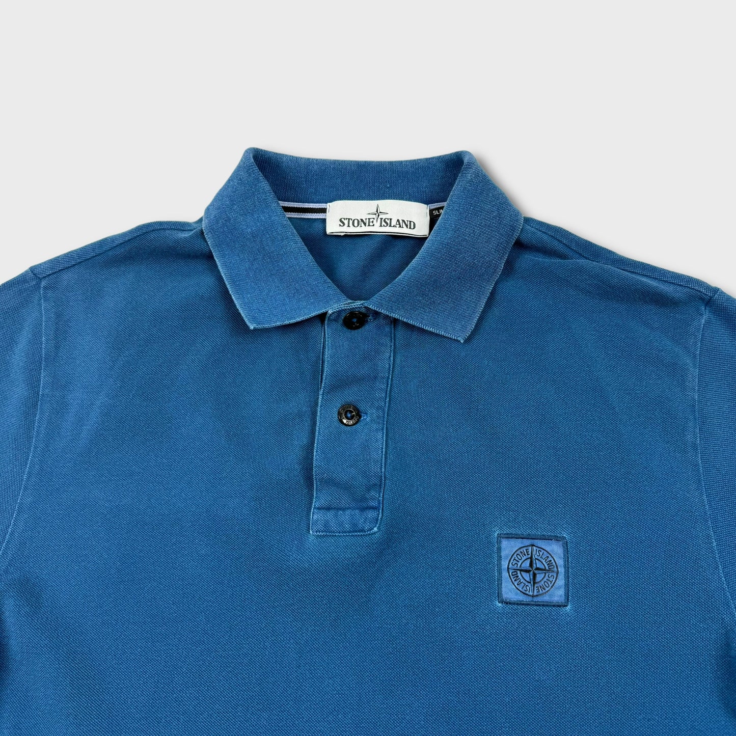 Stone Island Blue Polo Shirt L