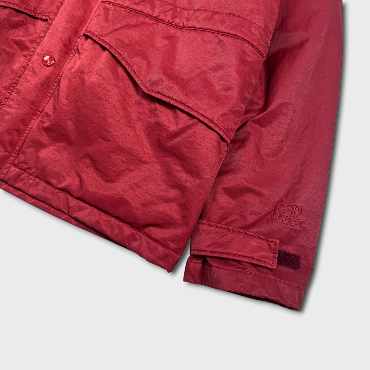 CP Company Velour Parka Jacket w/ Inner Down Liner M