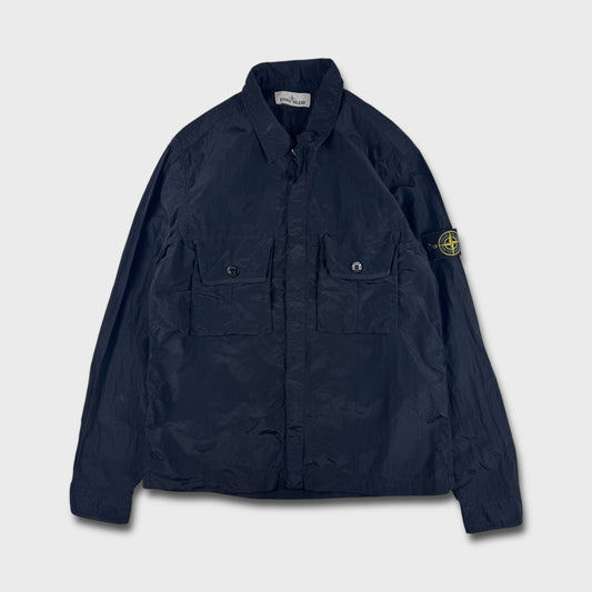 Stone Island Dark Navy Nylon Metal Overshirt L