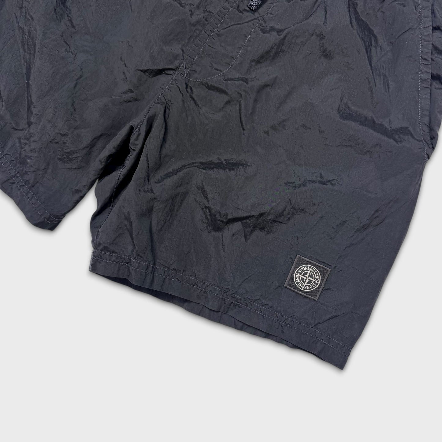 Stone Island Black Nylon Metal Shorts L