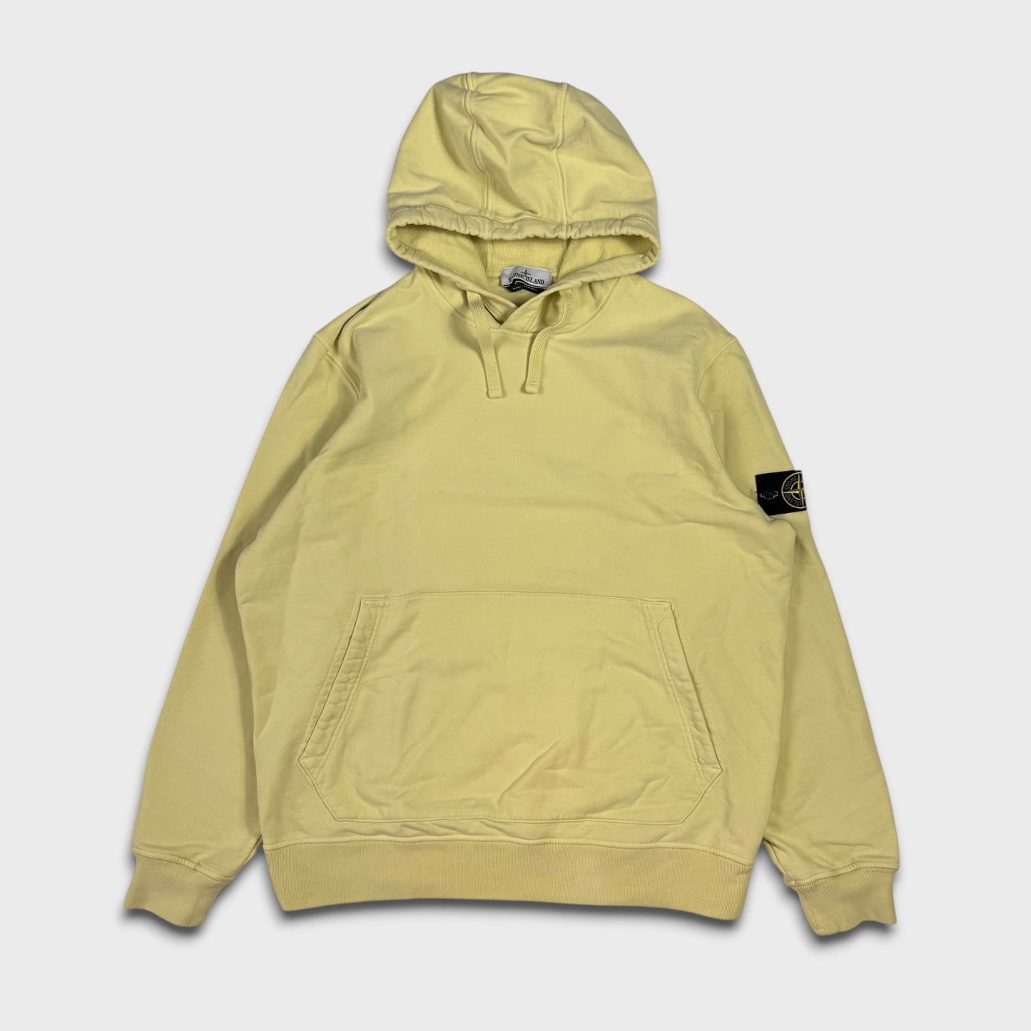 Stone Island Yellow Pullover Hoodie XXL