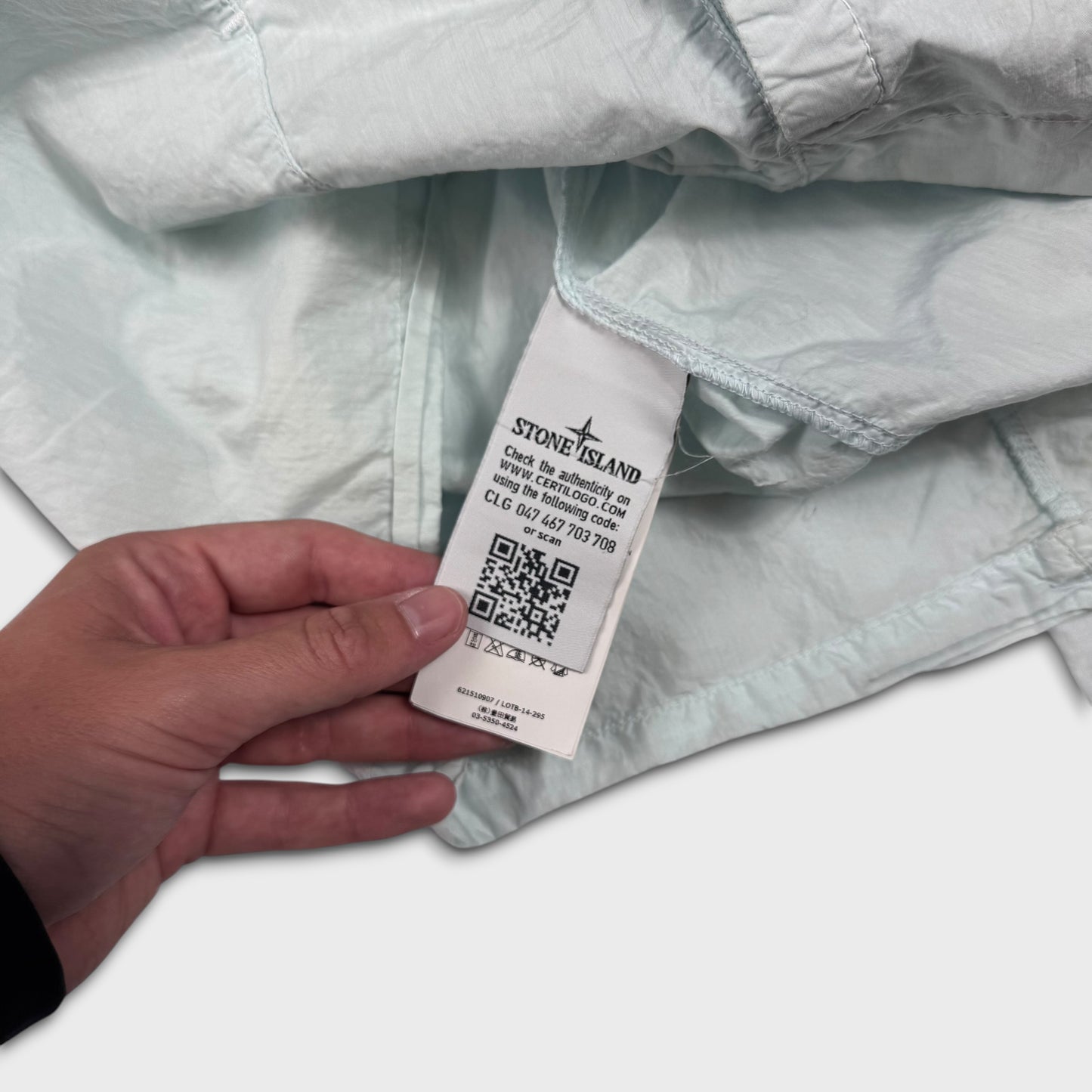 Stone Island Ice Blue Tela Overshirt M