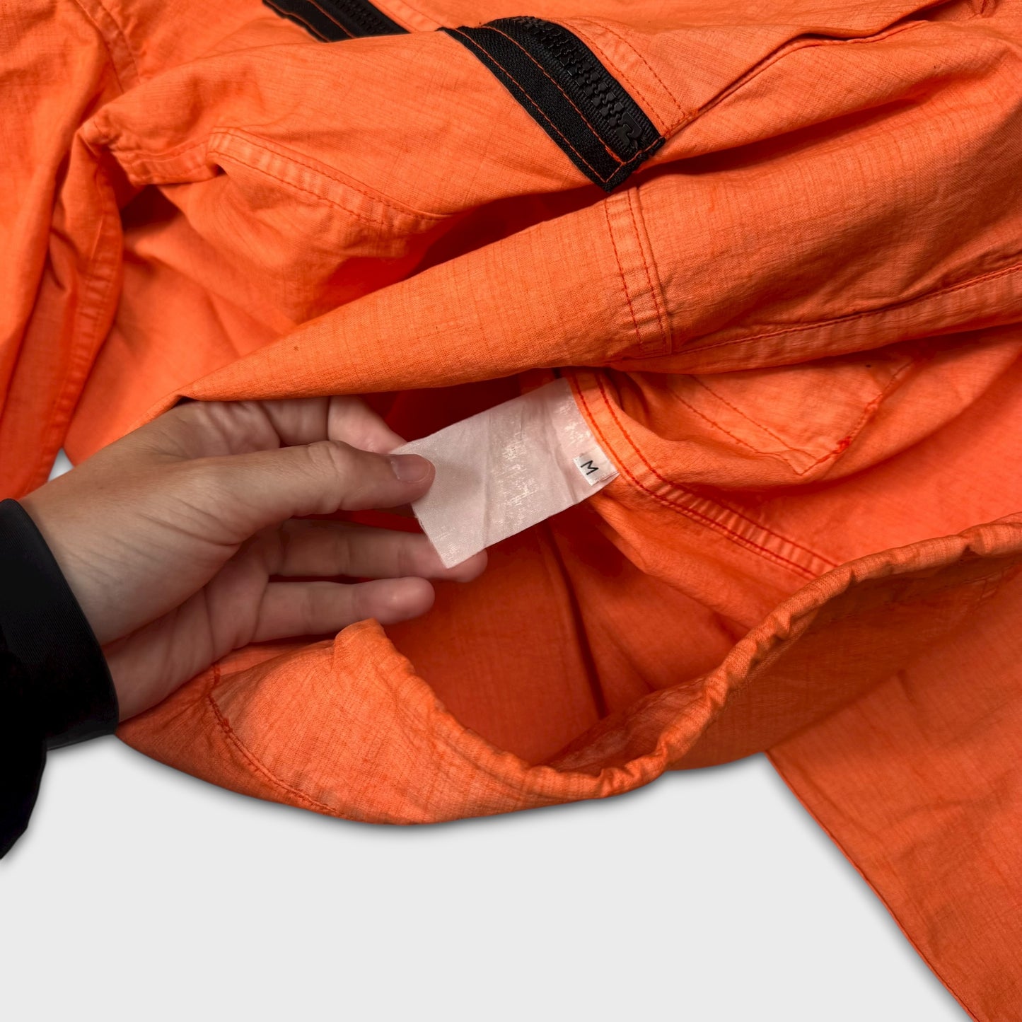 Stone Island 2006 Hooded Cotton Canvas Jacket M
