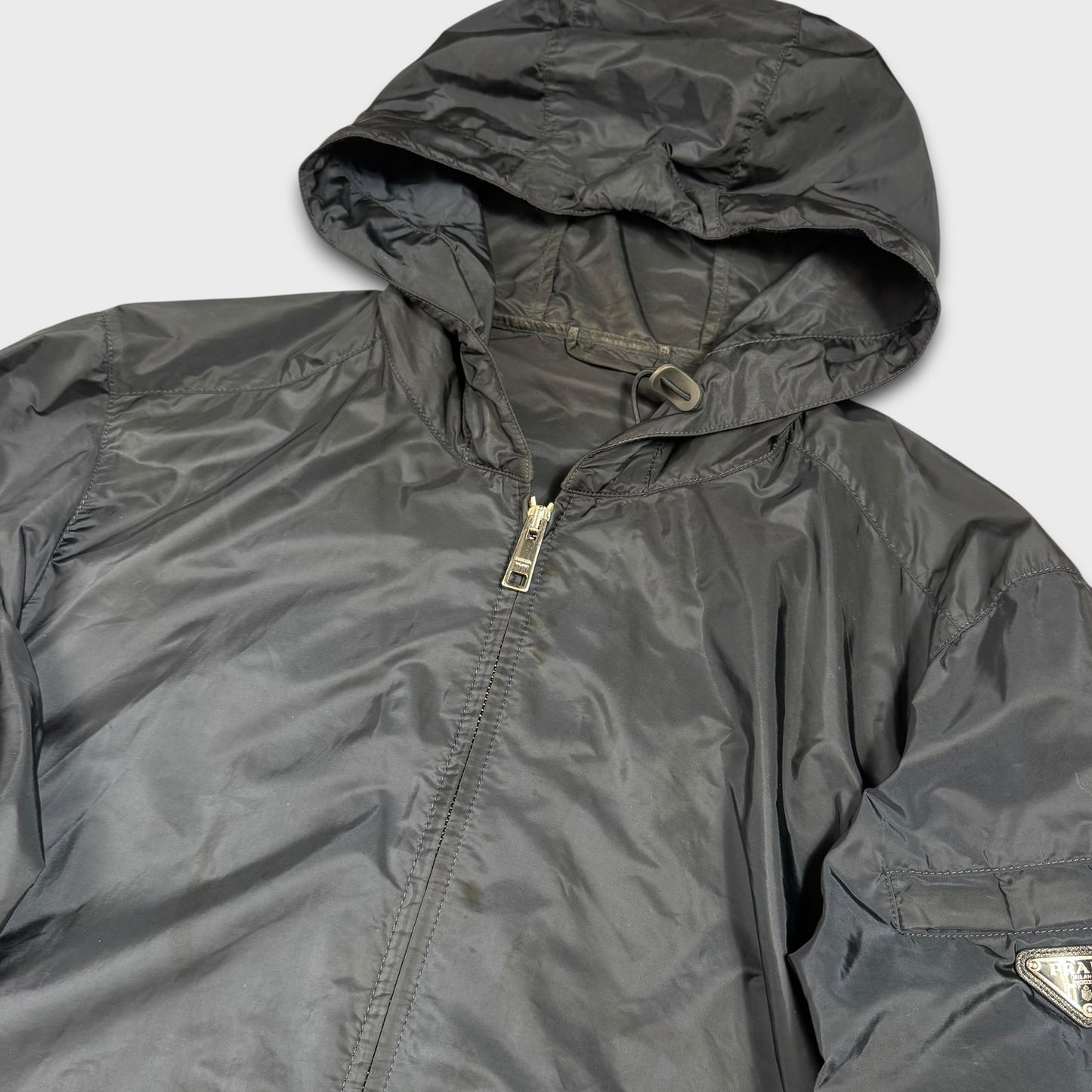 Prada Milano Navy Nylon WindbreakerJacket L