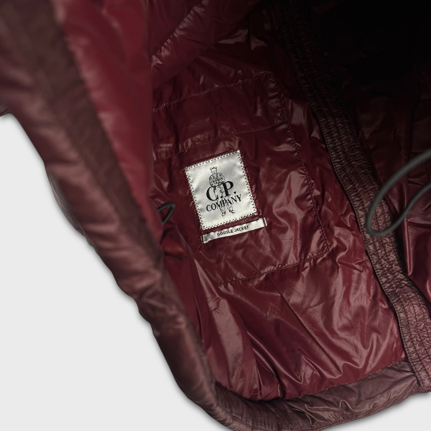 CP Company Burgundy DD Shell Goggle Jacket L
