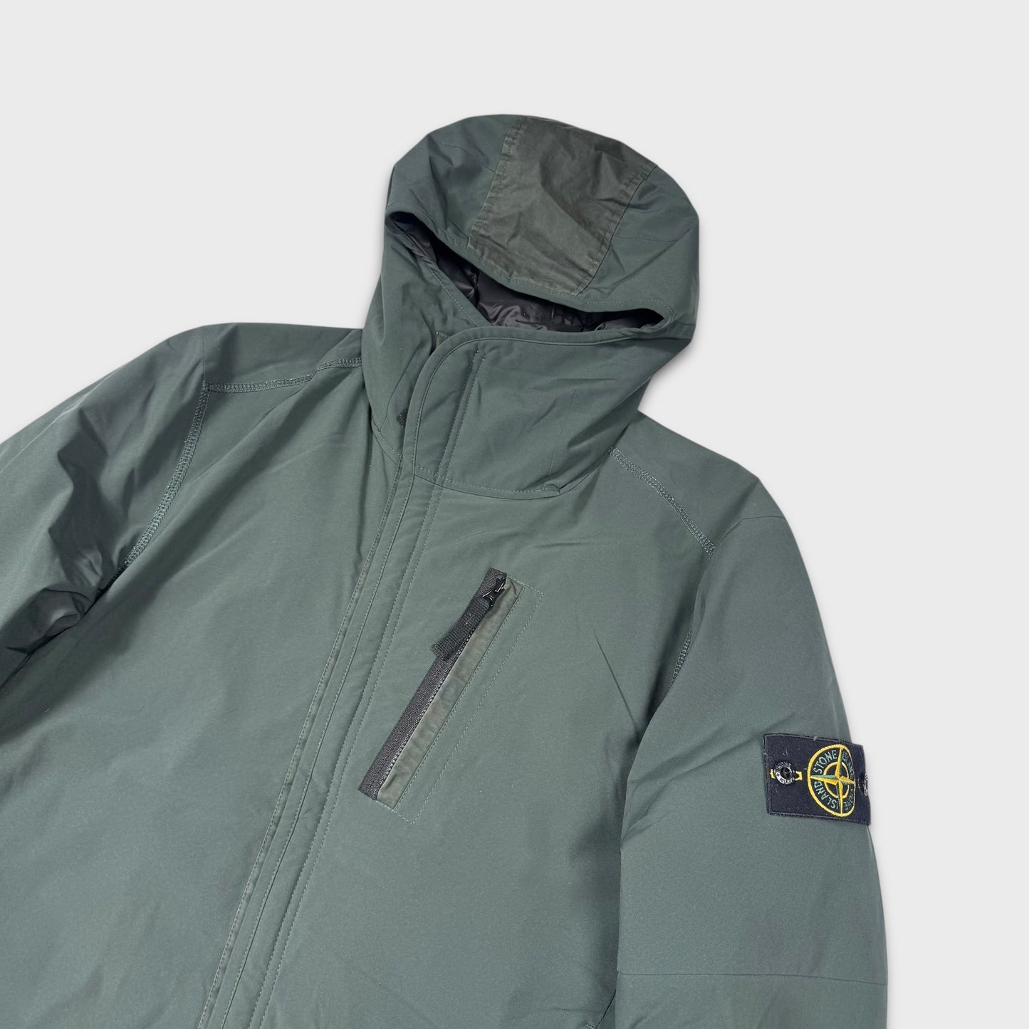Stone Island Petrol Green Primaloft Soft Shell Jacket L