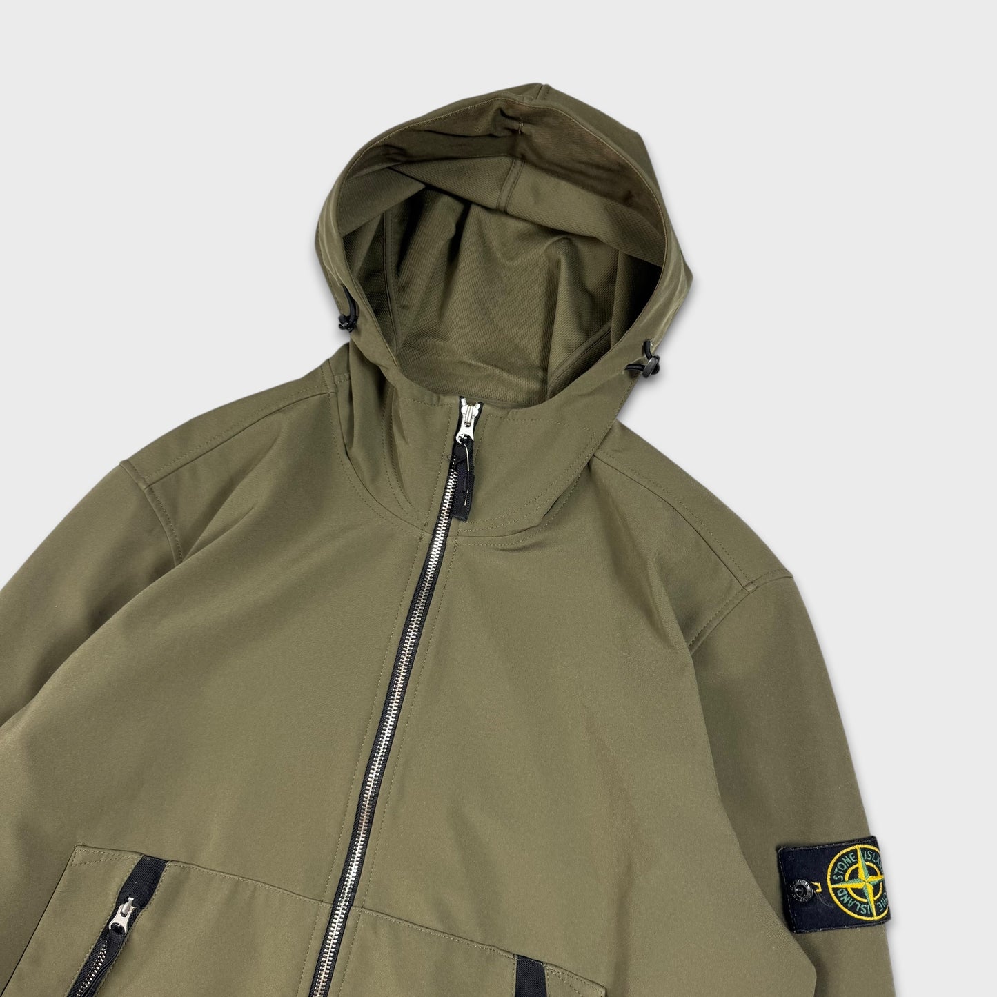 Stone Island Olive Light Soft Shell Jacket XL