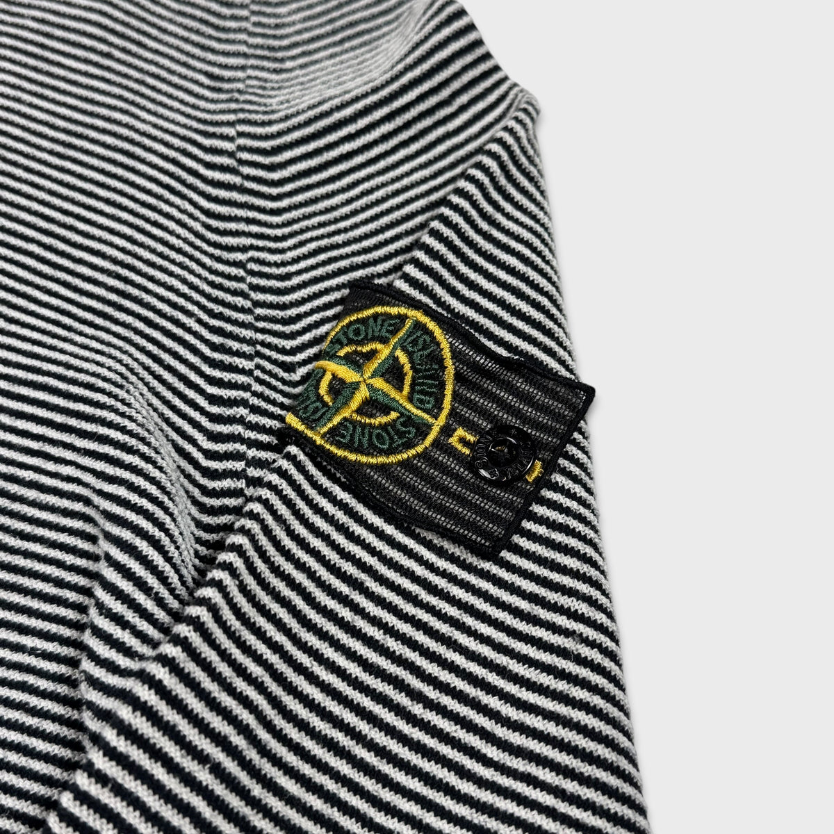 Stone Island SS2009 Mesh Badge Holographic Hoodie L