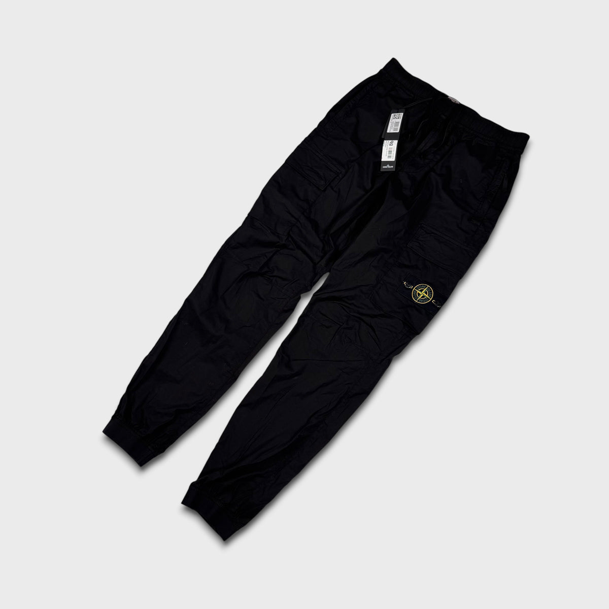 Stone Island Black Tela Cargo Pants W30 NEW