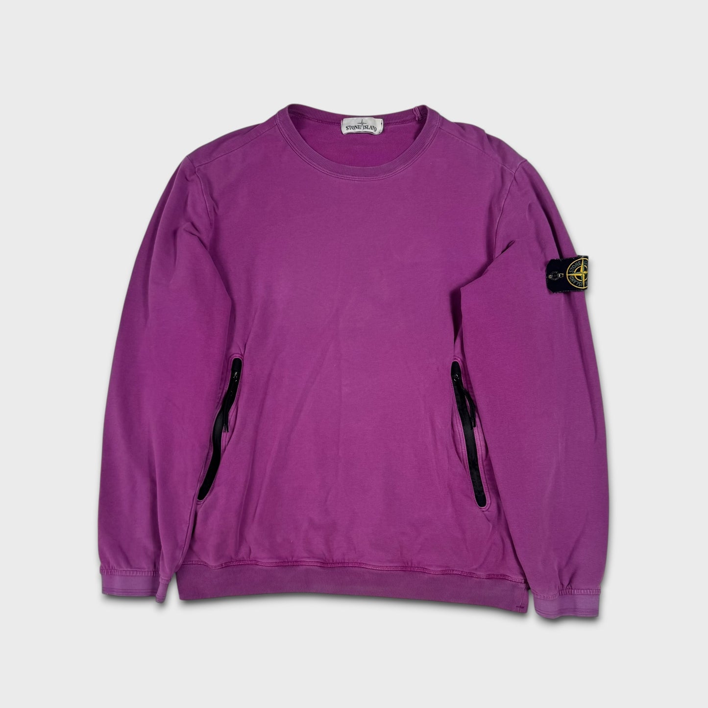 Stone Island Purple Pocket Crewneck XL