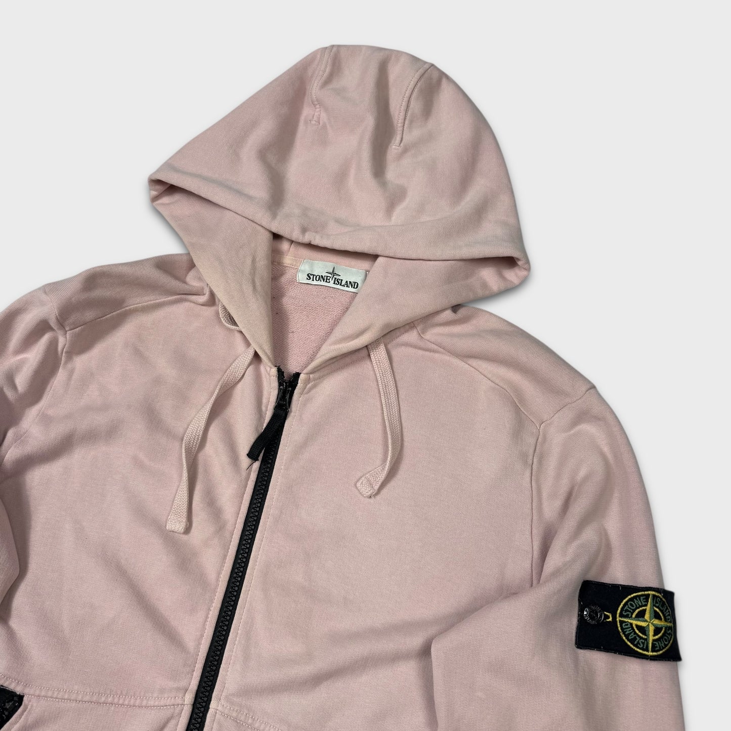 Stone Island Dusty Pink Zip Hoodie L