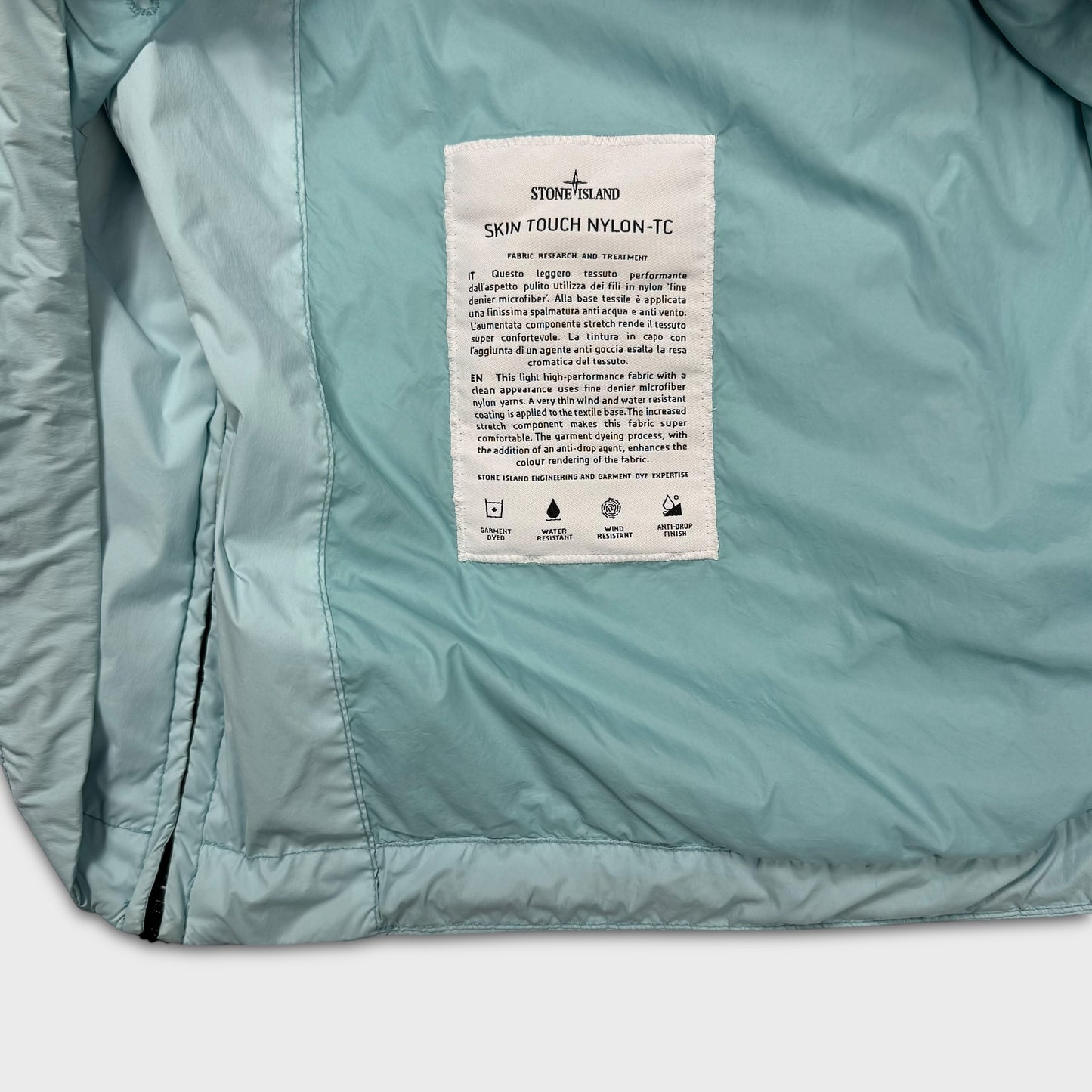 Stone Island Baby Blue Skin Touch Nylon TC Jacket XL