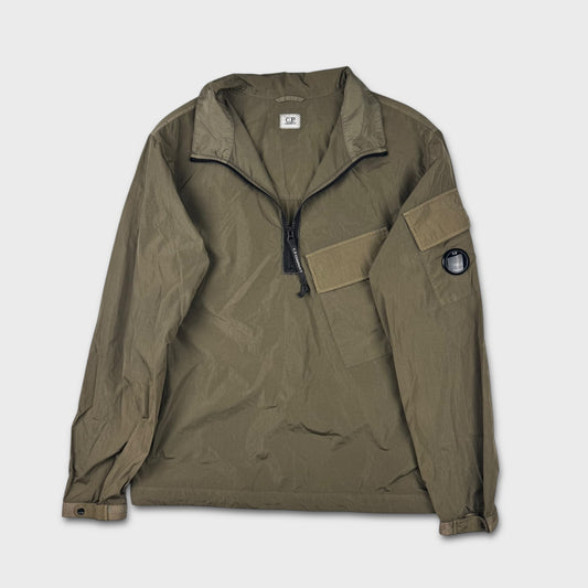 CP Company Olive Nylon Lens Quarter Zip Jacket M