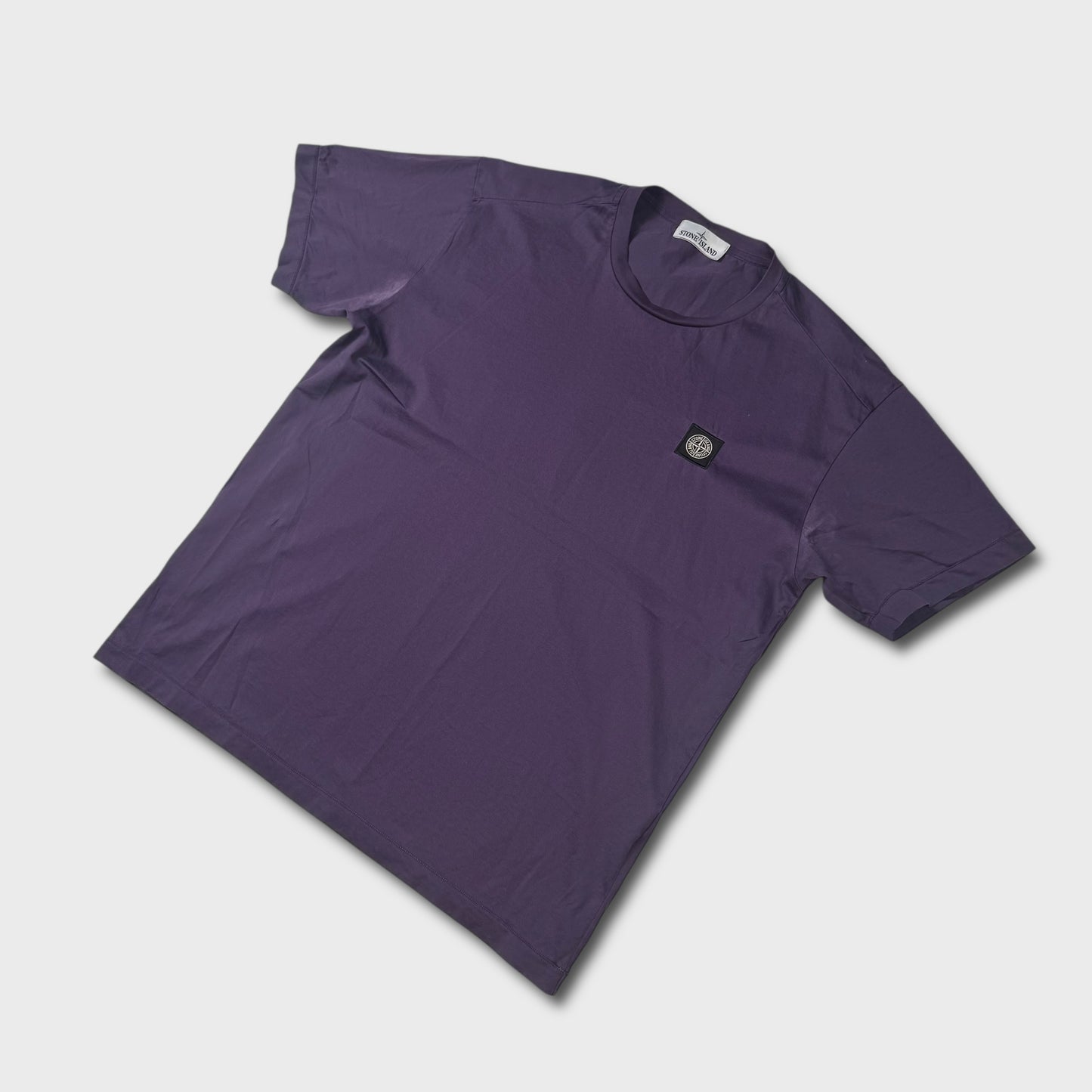 Stone Island Purple Compass Logo T-Shirt XL