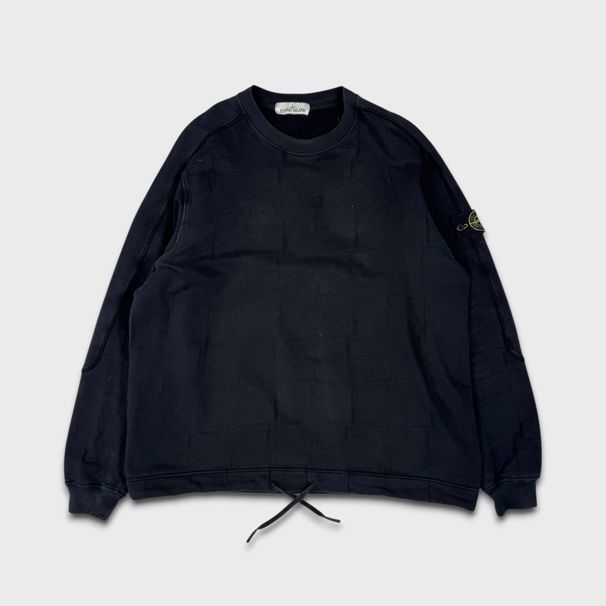 Stone Island Pattern Black Crewneck XL