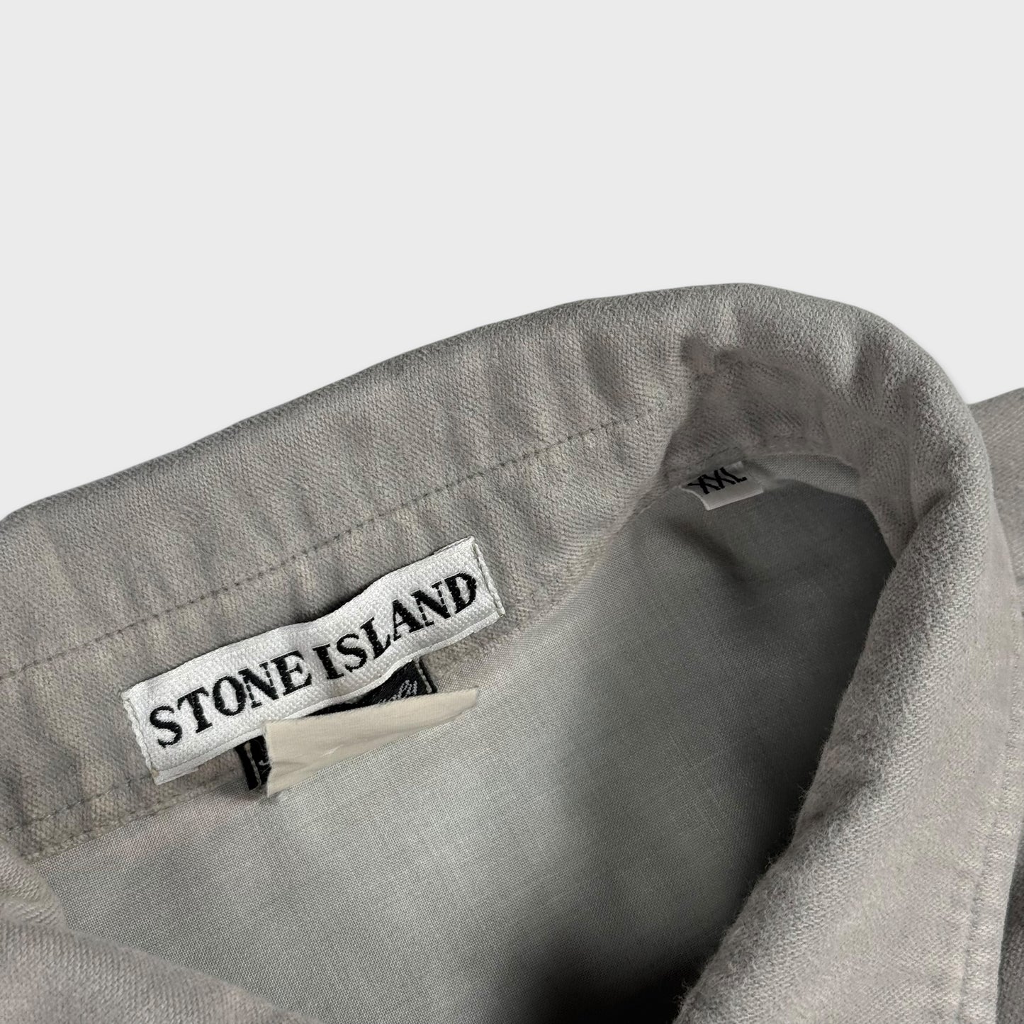 Stone Island 1998 Green Edge Moleskin Overshirt XXL