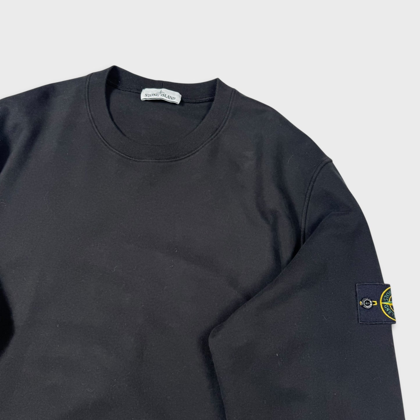 Stone Island Black Crewneck Sweatshirt 3XL